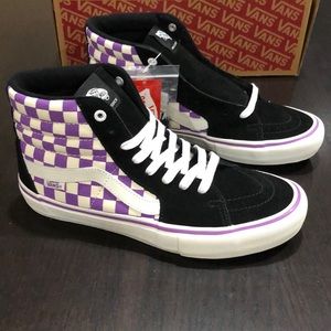 vans sk8 hi pro checkerboard